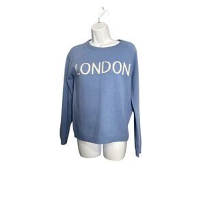 Philosophy 100% Cashmere London Sweater Small Blue